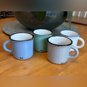 Canvas Home Set of 4 Stoneware Espresso Mugs